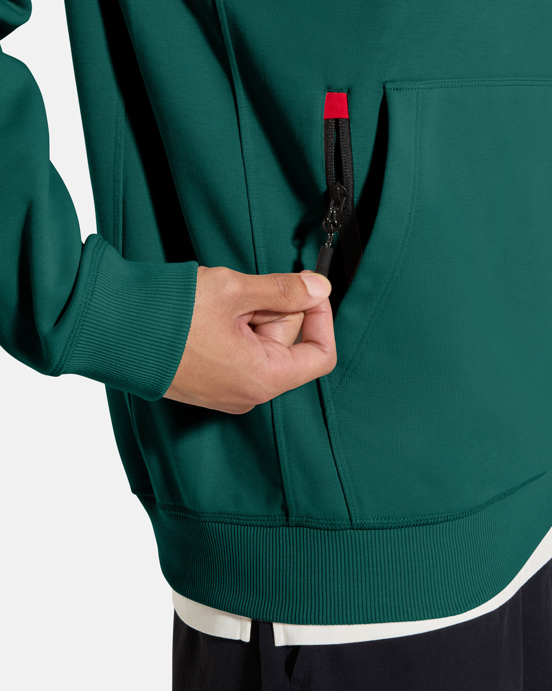 Clubhouse-Hoodie-Teal-Closeup-2 #color_teal-green