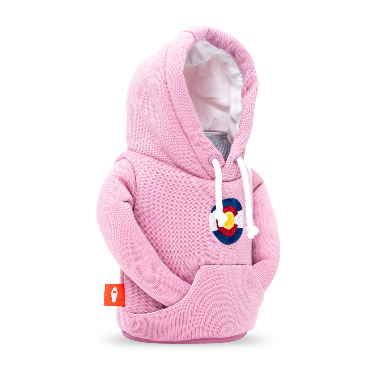 The Hoodie - Puffin Drinkwear drink sleeves #color_dusty-rose-sandy-white-colorado
