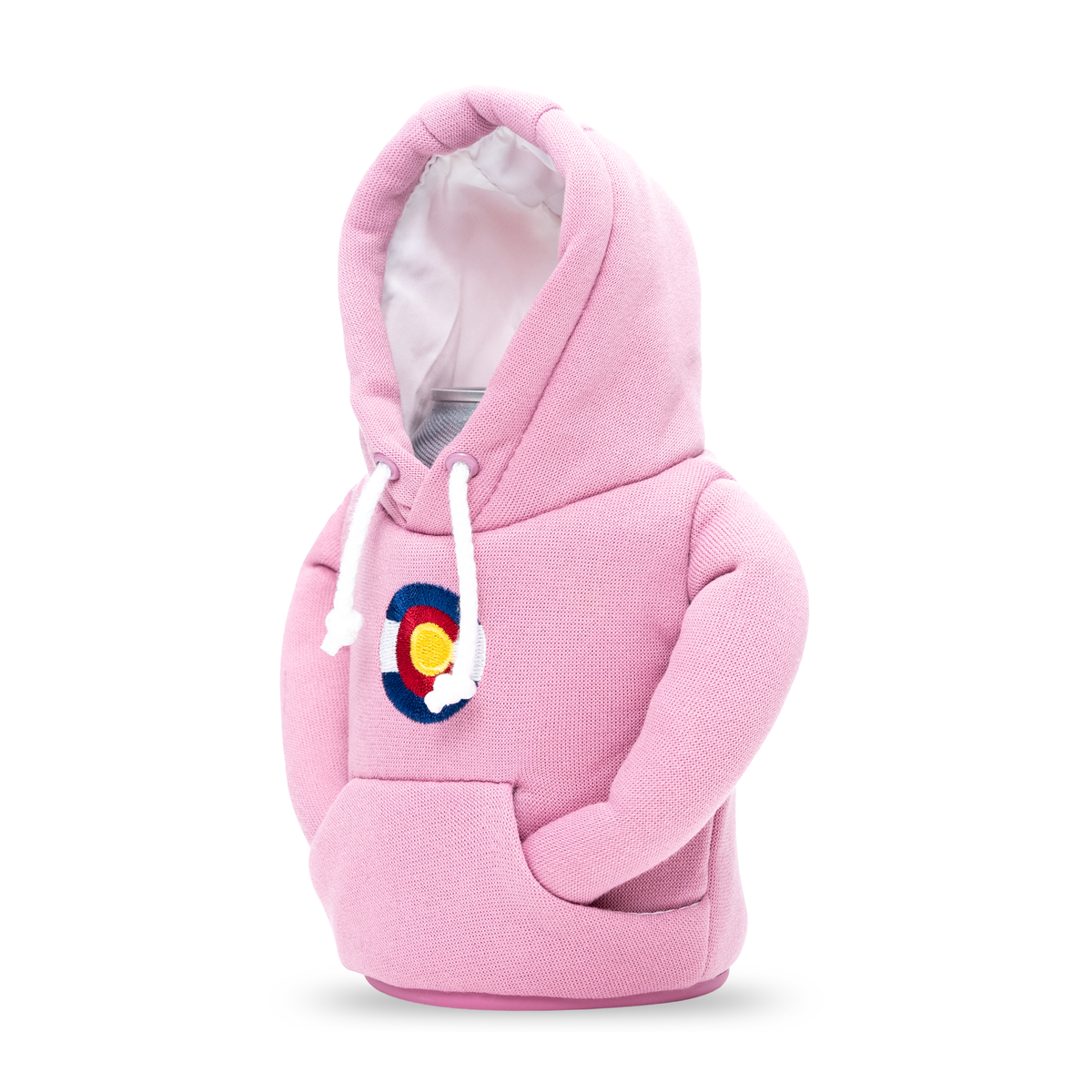 The Hoodie - Puffin Drinkwear drink sleeves #color_dusty-rose-sandy-white-colorado