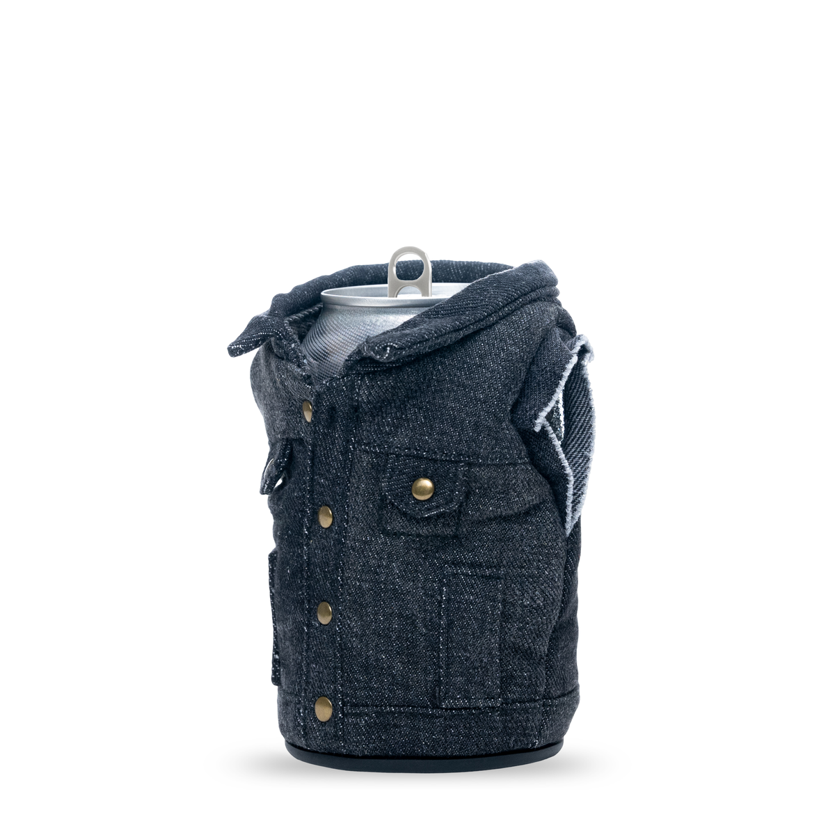 The Denim Vest - Puffin Drinkwear drink sleeves  #color_pewter-denim-colorado