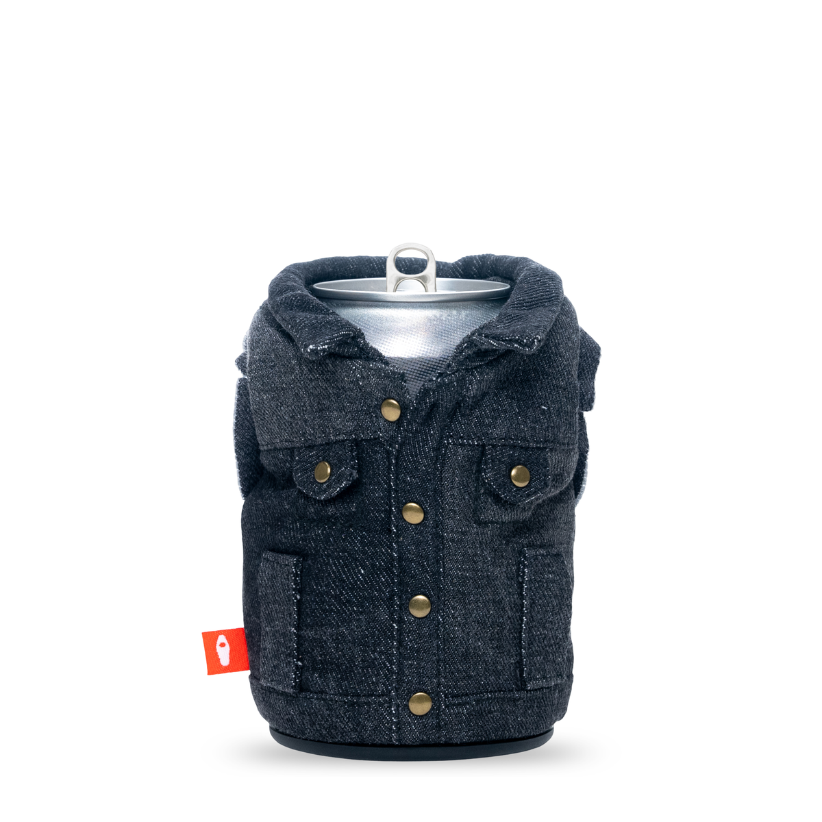 The Denim Vest - Puffin Drinkwear drink sleeves  #color_pewter-denim-colorado