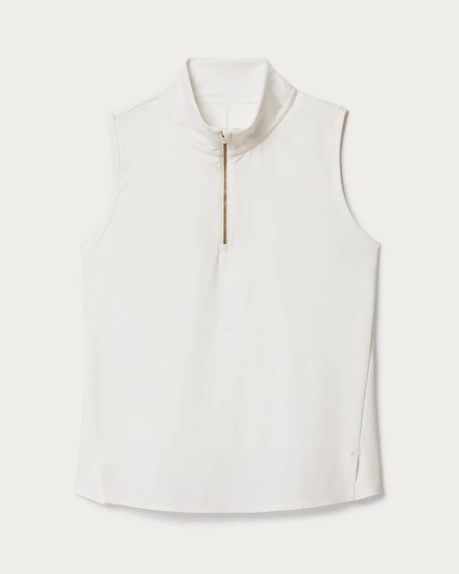 Course to Court Sleeveless Zip Mock