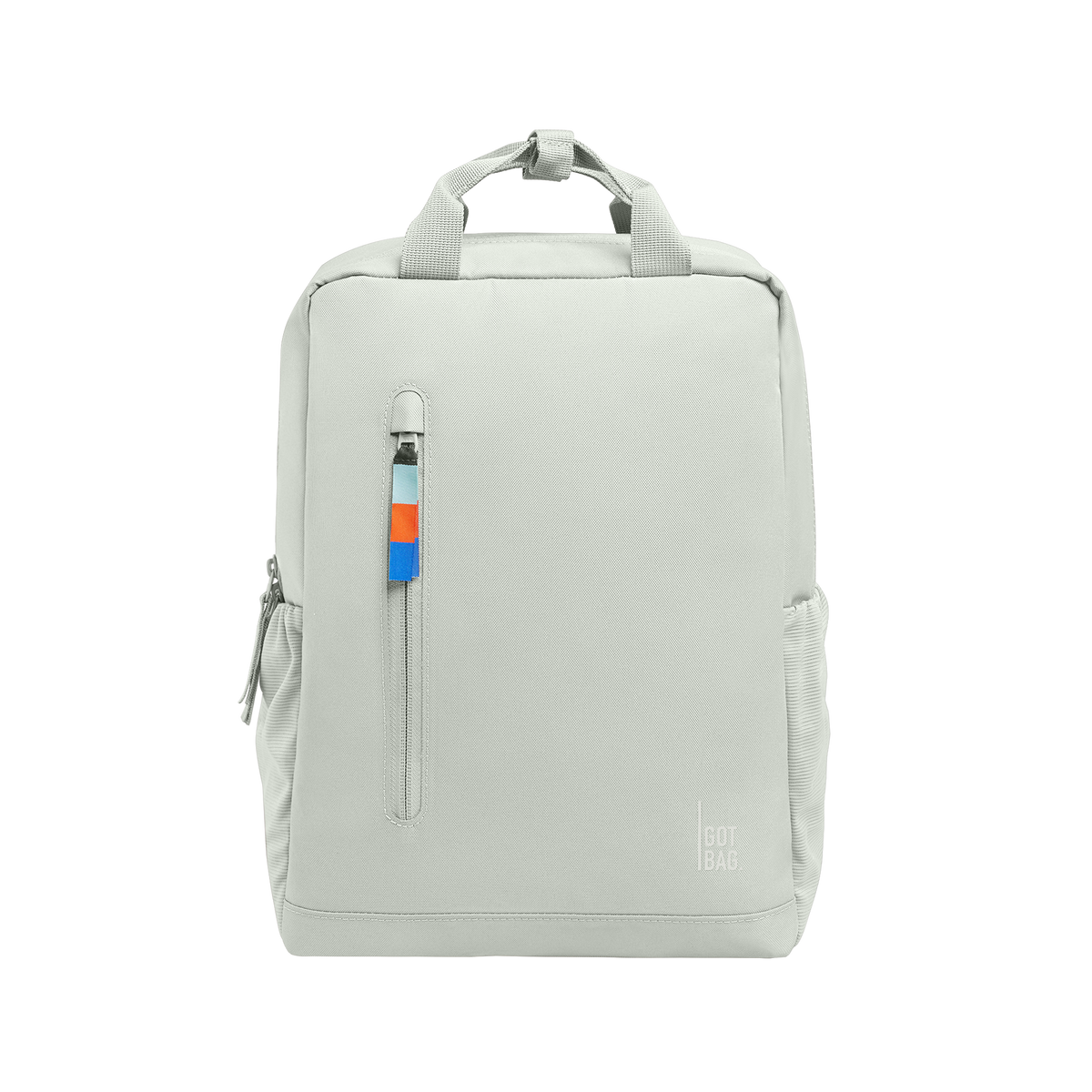 DAYPACK 2.0 backpack in eel (Very Light Green/Mint), studio shot, front view.