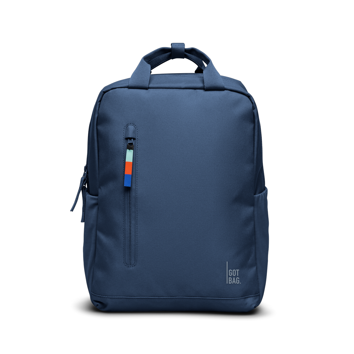 DAYPACK backpack in ocean, front view.