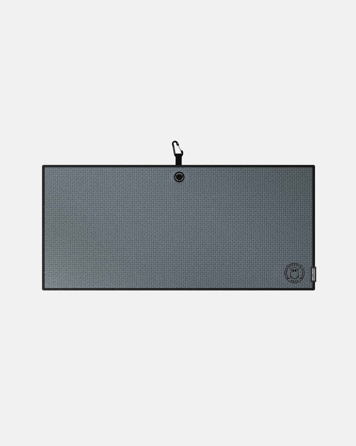 Caddie Size Towel with Magnet Patch and Carabiner Dark Grey#color_dark-grey
