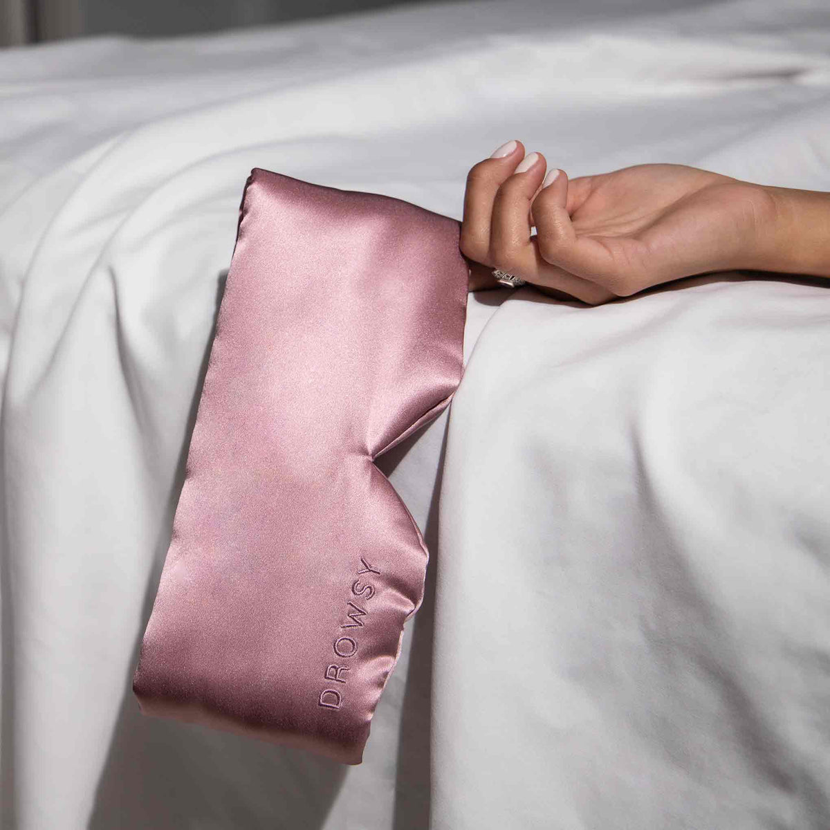 Silk Sleep Eye Mask - Damask Rose
