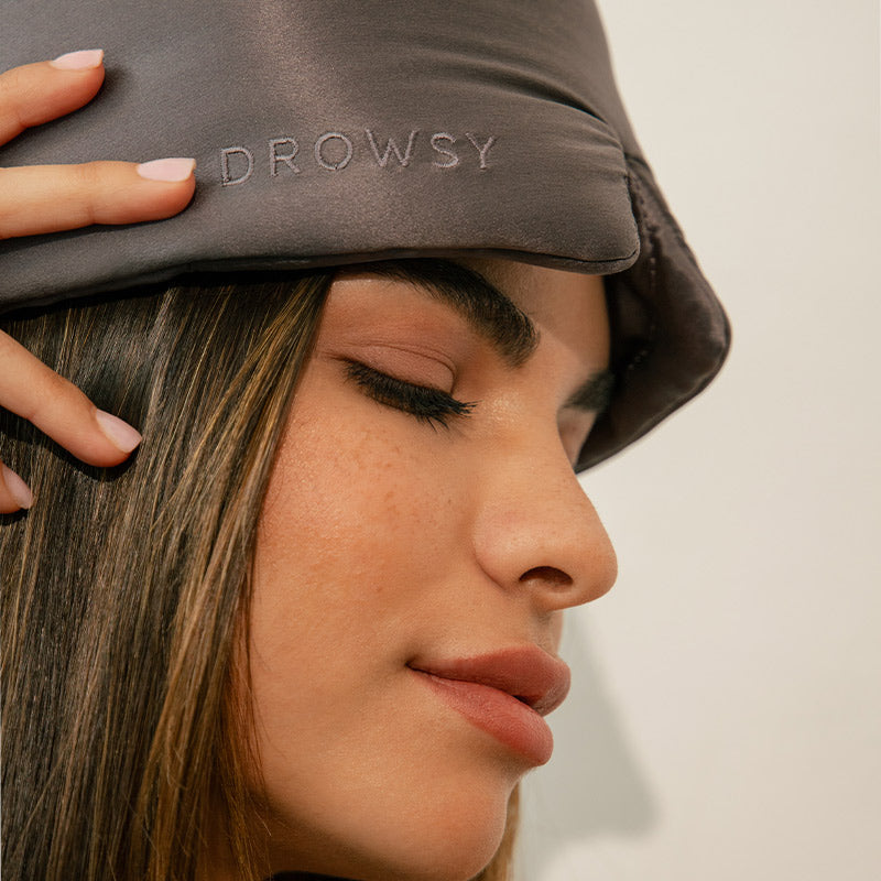 Drowsy Sleep Co Moonlight Shadow Eyelash Protecting Silk Sleep Mask