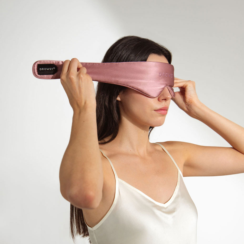 Featherweight Silk Eye Mask - Damask Rose