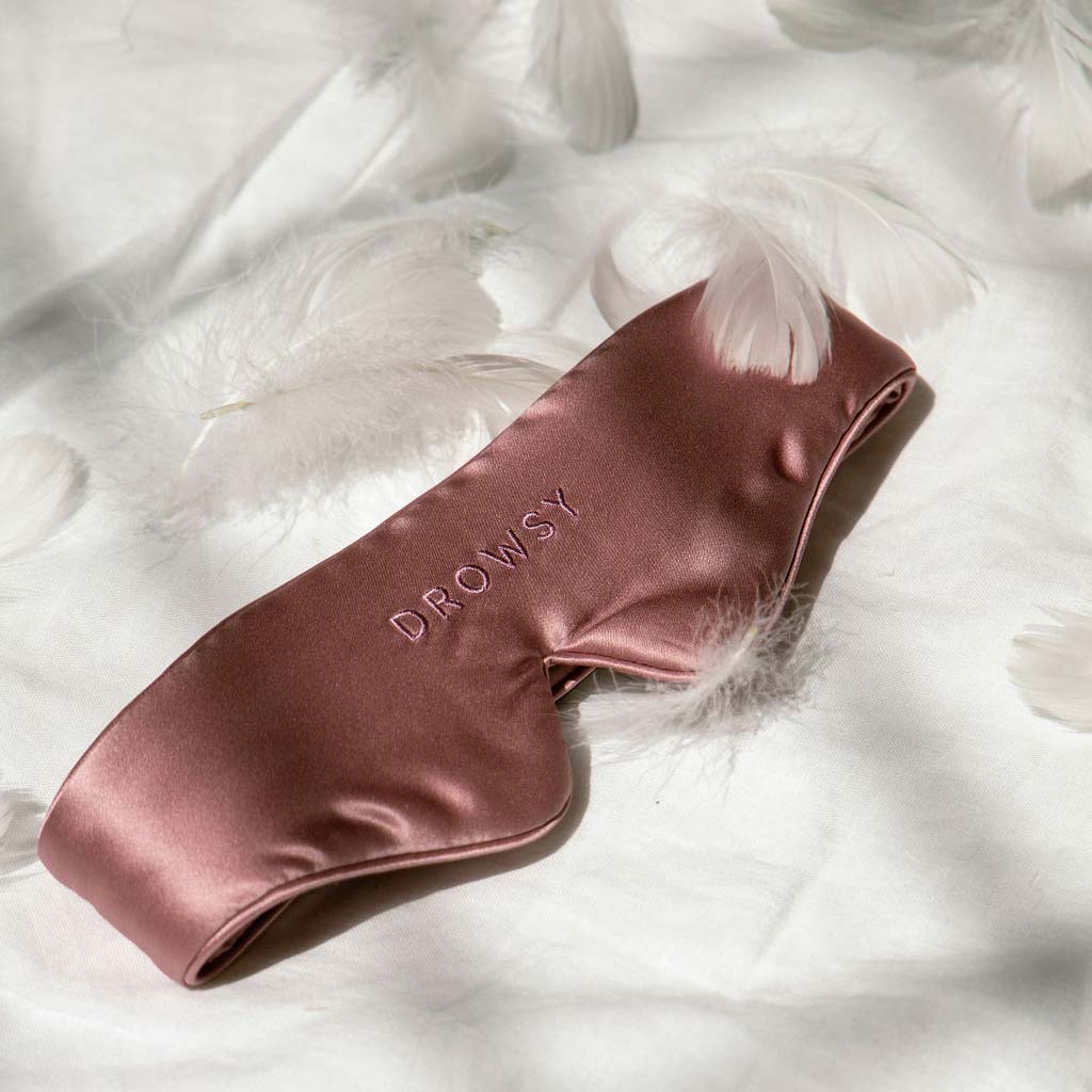 Featherweight Silk Eye Mask - Damask Rose