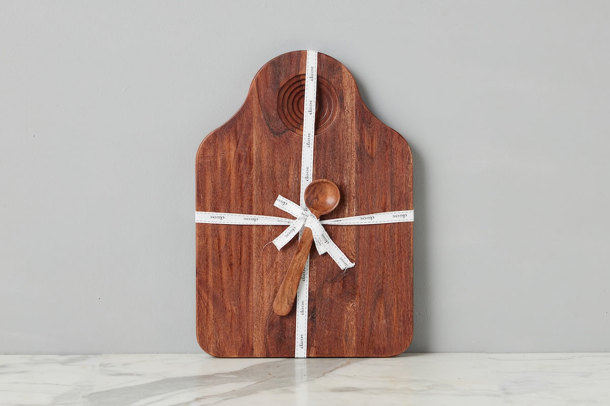 Large Dipping Board with Well, Natural