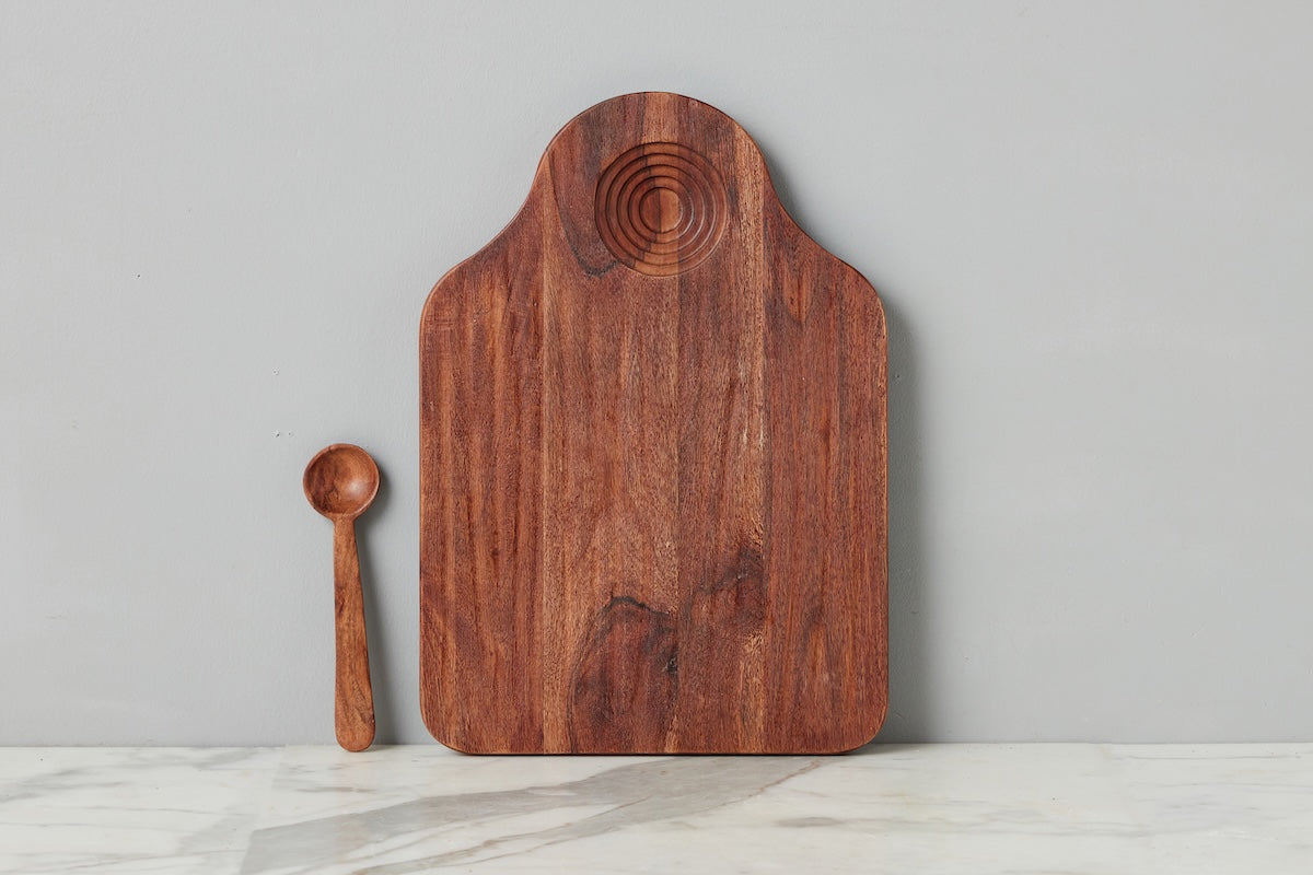 Large Dipping Board with Well, Natural