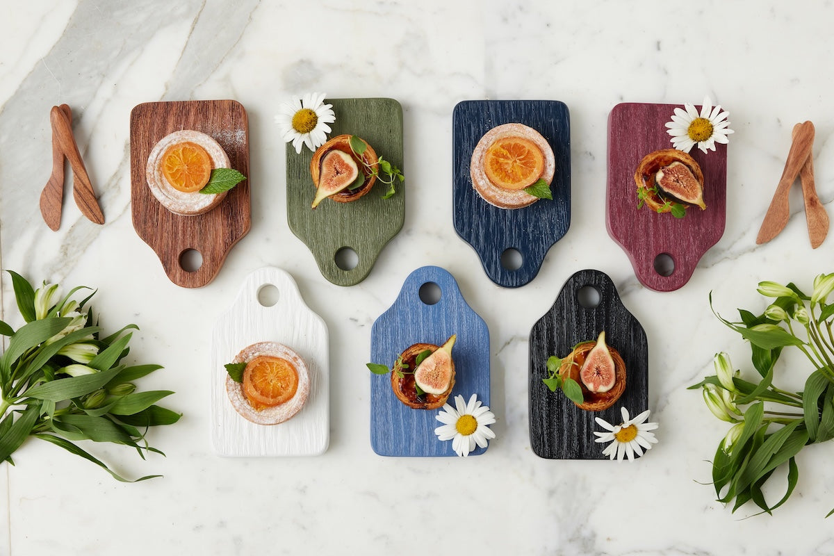 Mini Appetizer Board, Small, Merlot Red