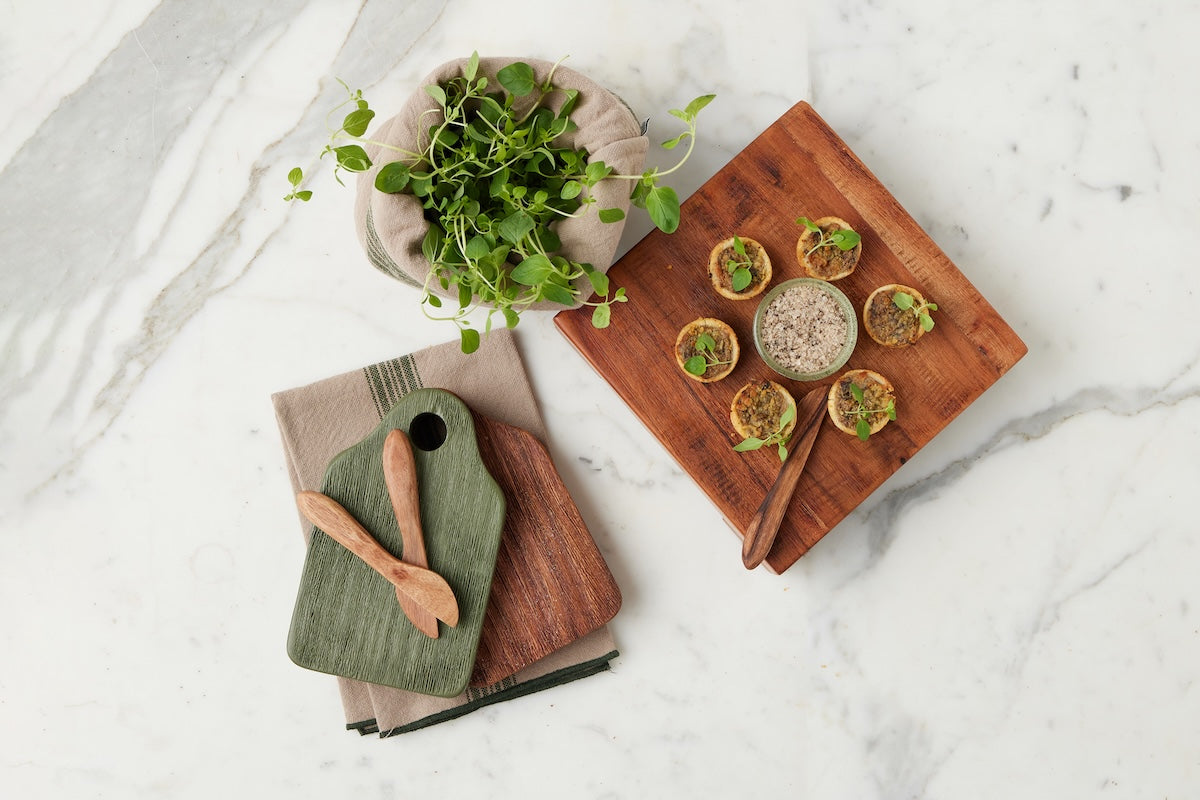 Mini Appetizer Board, Small, Spruce Green