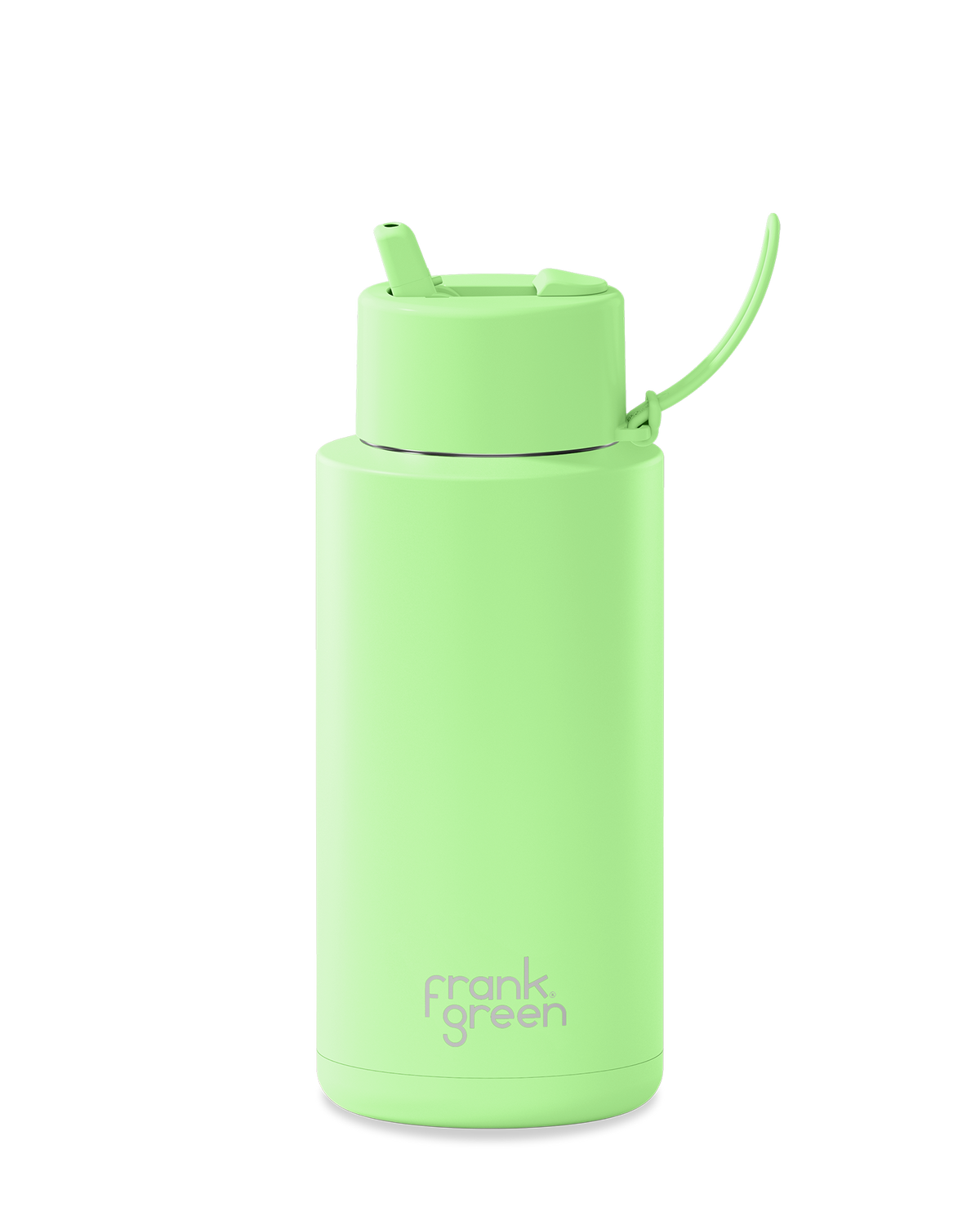 Ceramic Reusable Bottle - Flip Straw Lid