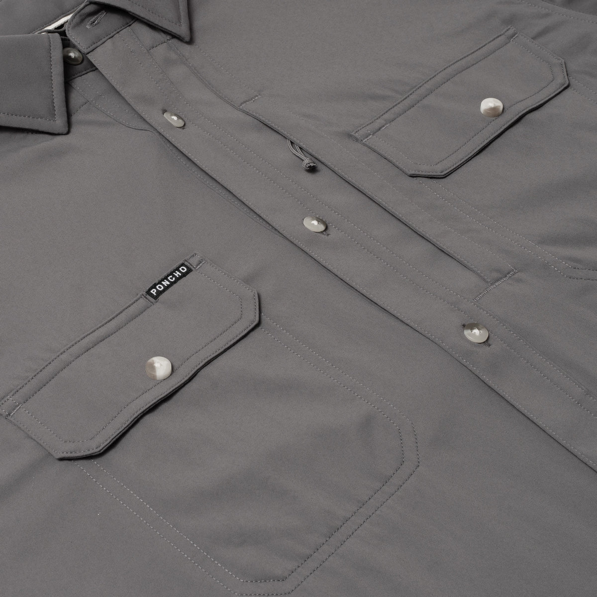 flyover photo of dark gray shirt