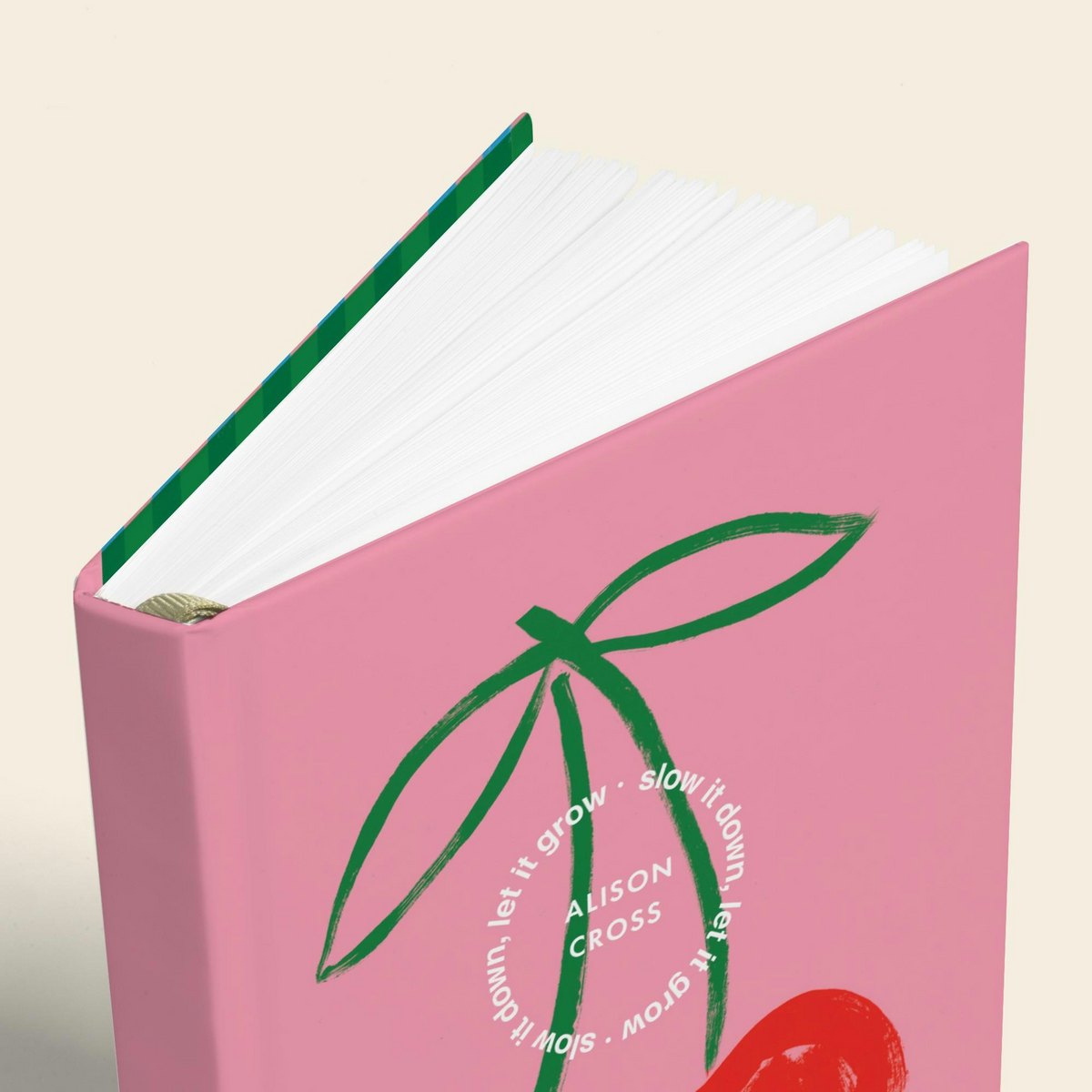 Fresh Cherries A5 Hardcover Lined Notebook