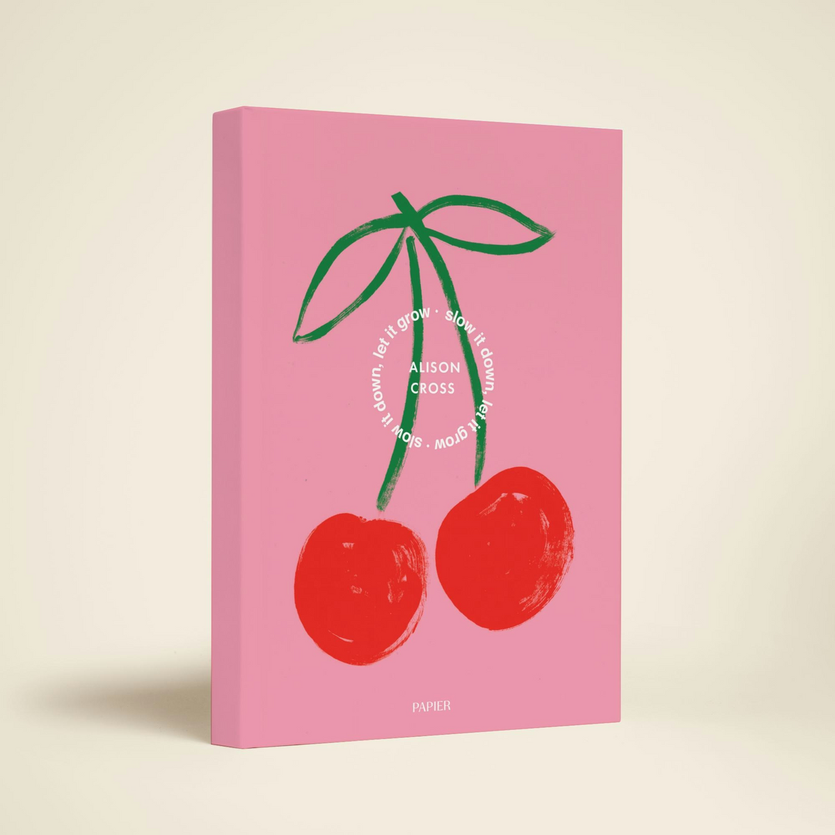 Fresh Cherries A5 Hardcover Lined Notebook