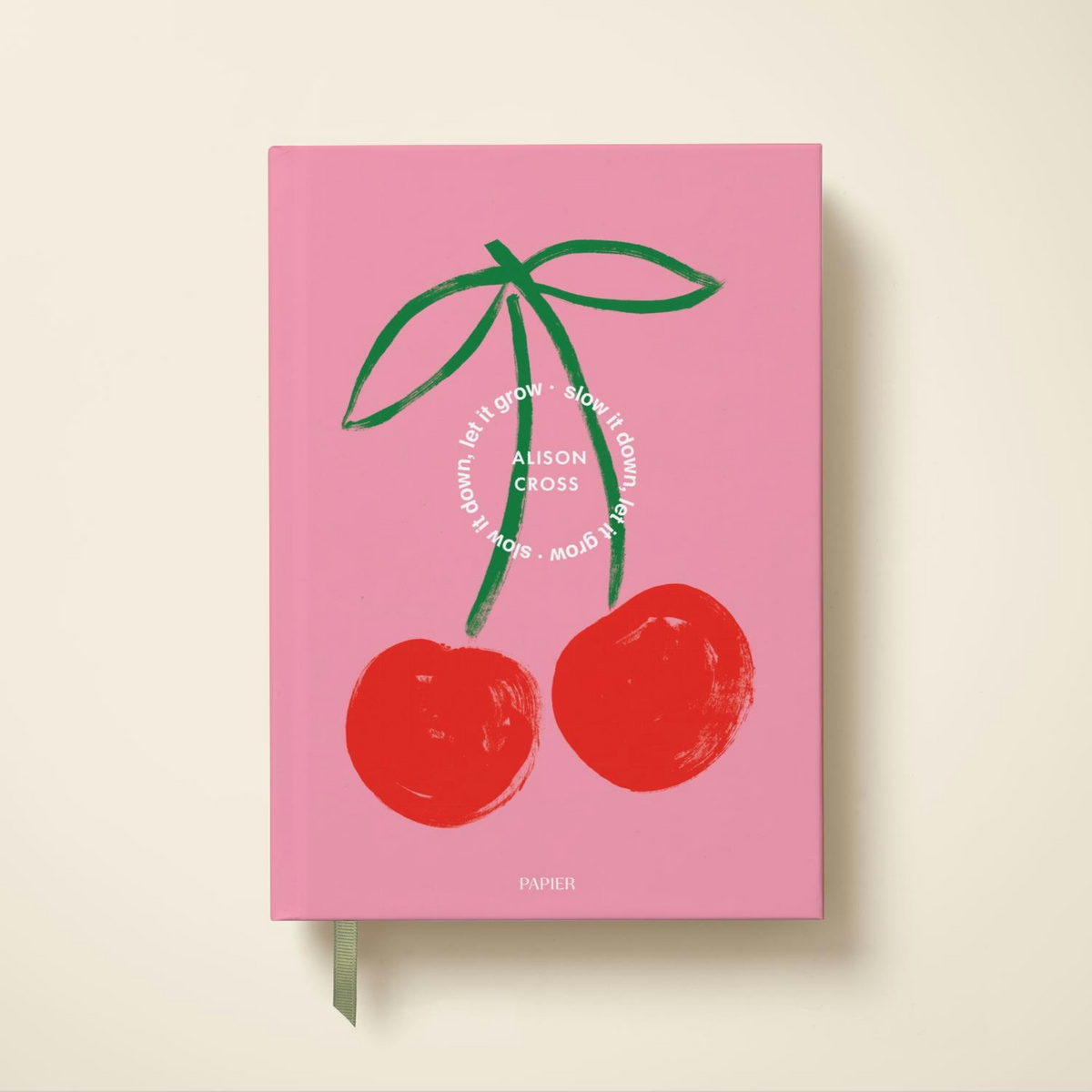 Fresh Cherries A5 Hardcover Lined Notebook