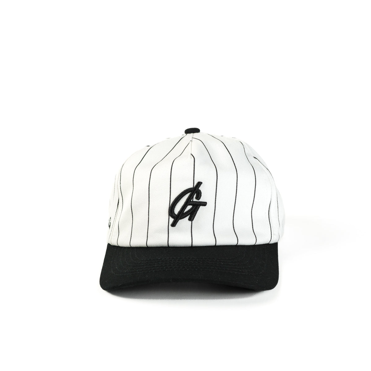 The Pinstripe Monogram Cap