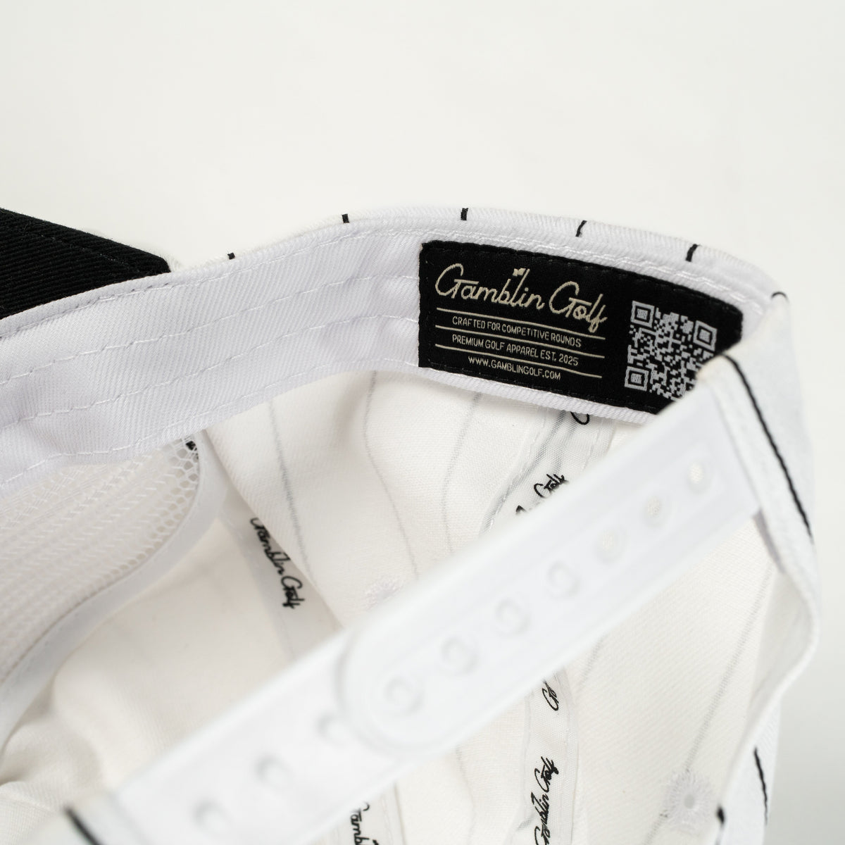 The Pinstripe Monogram Cap