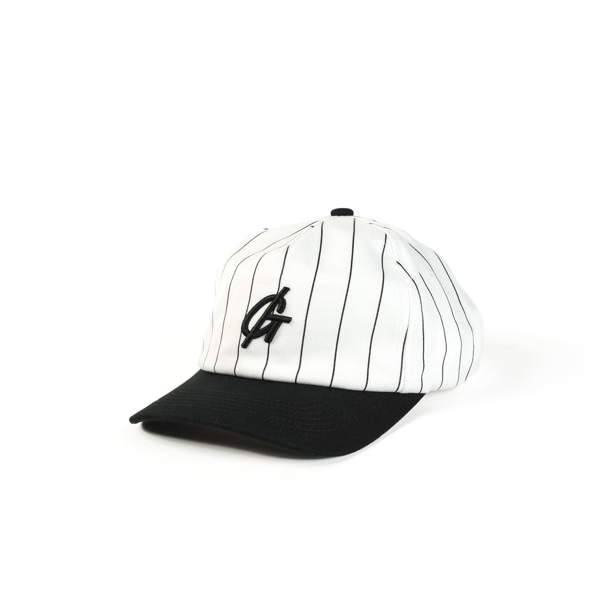 The Pinstripe Monogram Cap