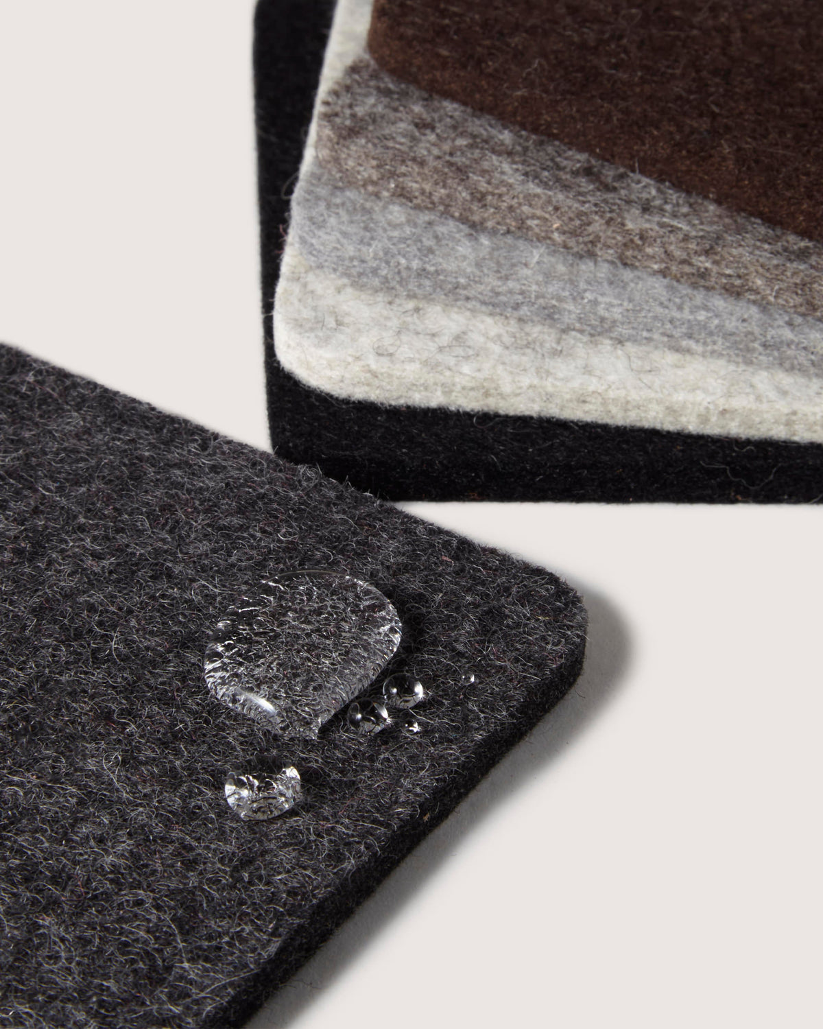 Bierfilzl Merino Wool Square Coaster Multi 6 Pack
