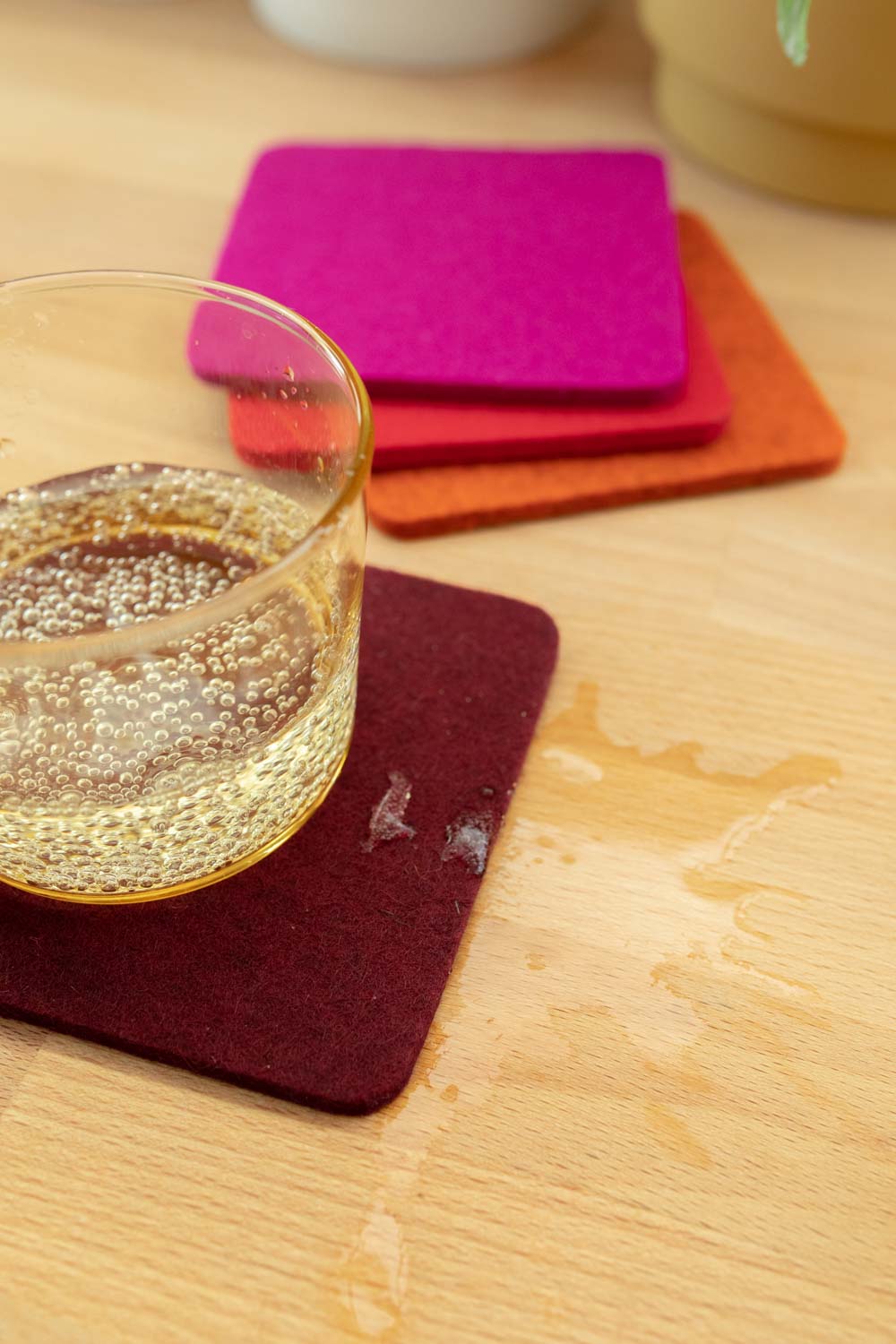 Bierfilzl Square Coaster Felt Multi 4 Pack (4866128642157)