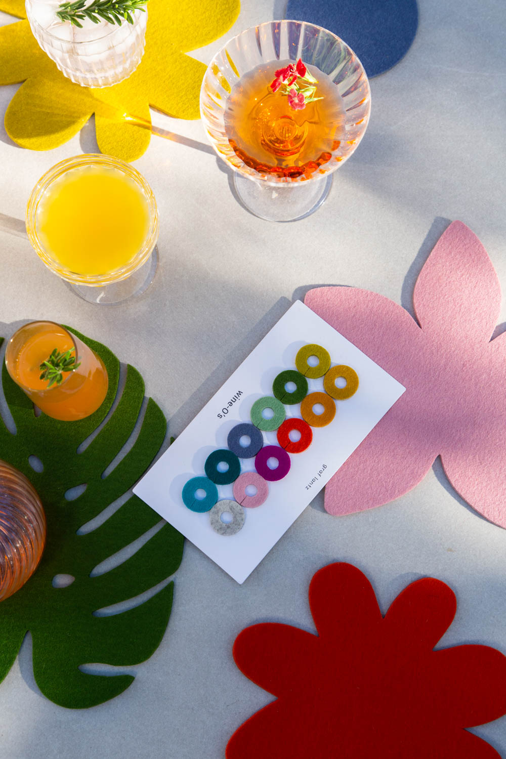 Wine-O&#39;s Merino Wool Round Wine Markers