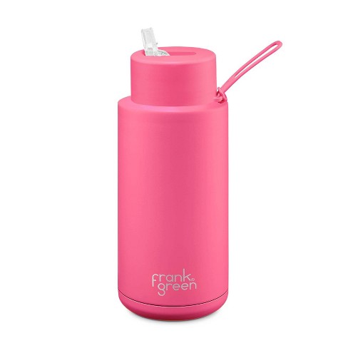 Ceramic Reusable Bottle - Flip Straw Lid