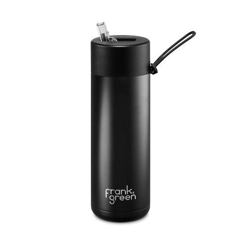 Ceramic Reusable Bottle - Flip Straw Lid