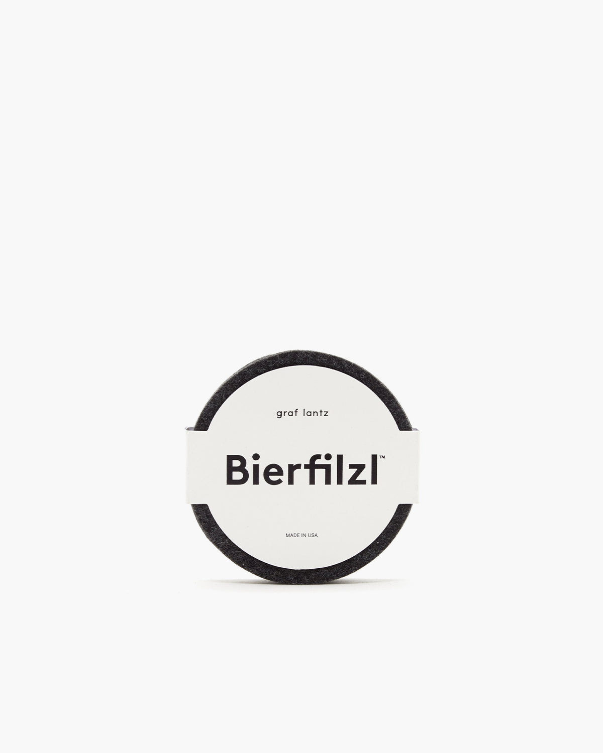 Bierfilzl Merino Wool Round Coaster Solid 4 Pack