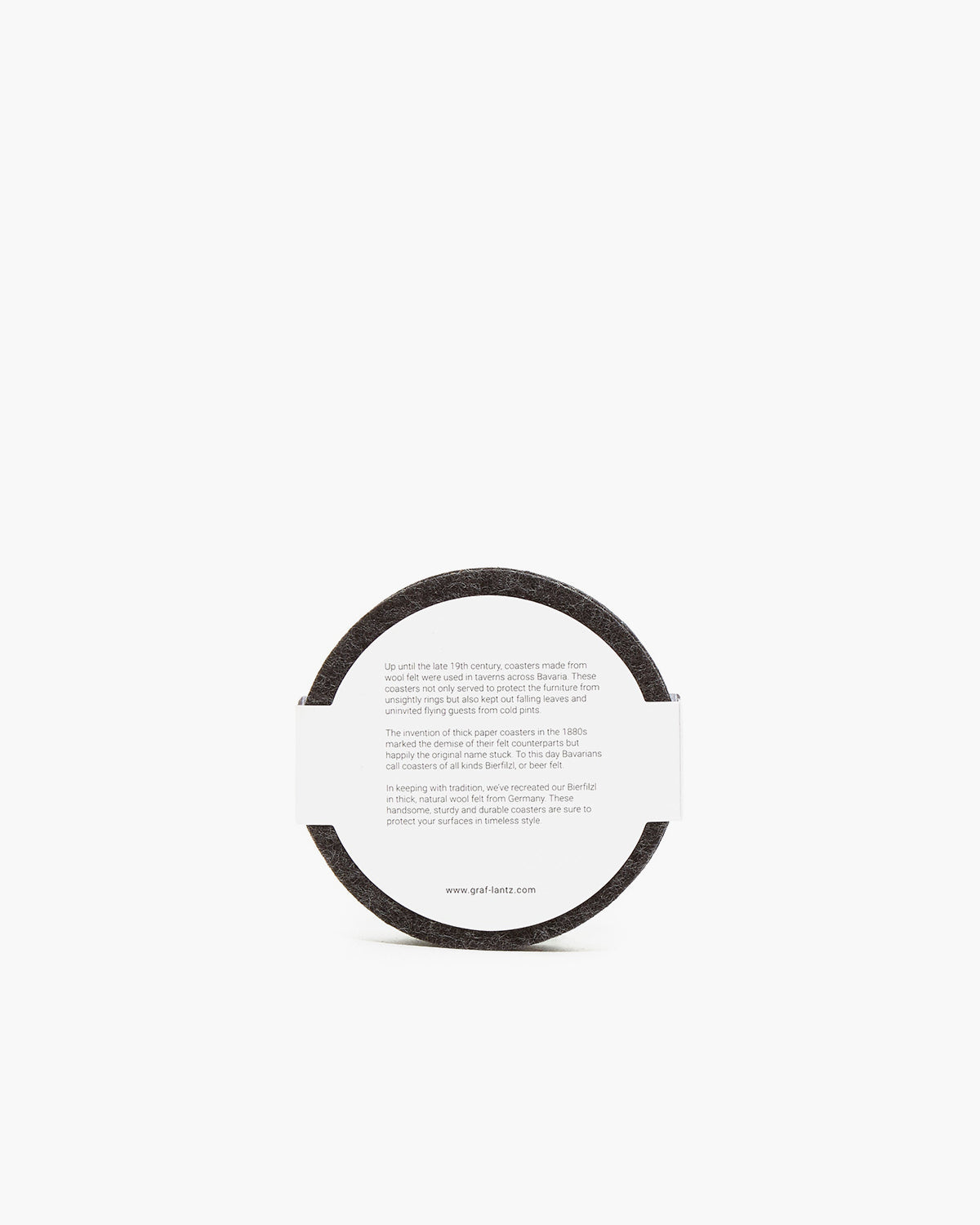 Bierfilzl Merino Wool Round Coaster Solid 4 Pack