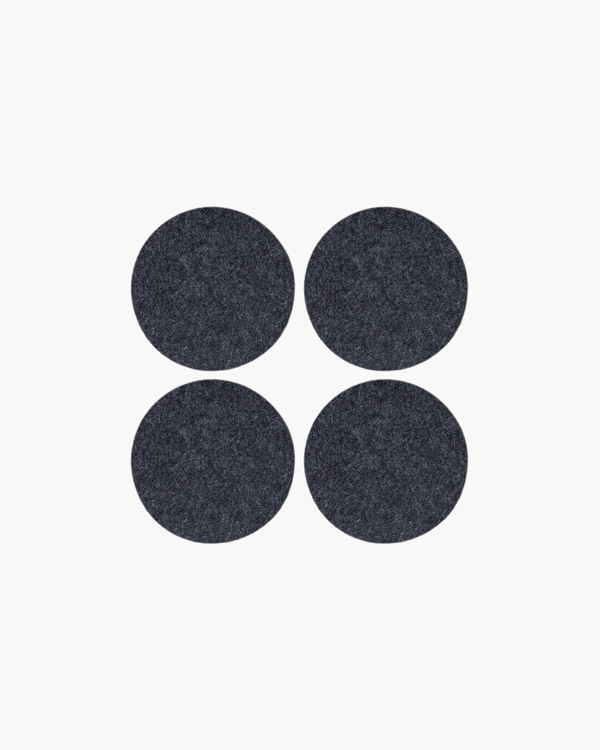Bierfilzl Merino Wool Round Coaster Solid 4 Pack