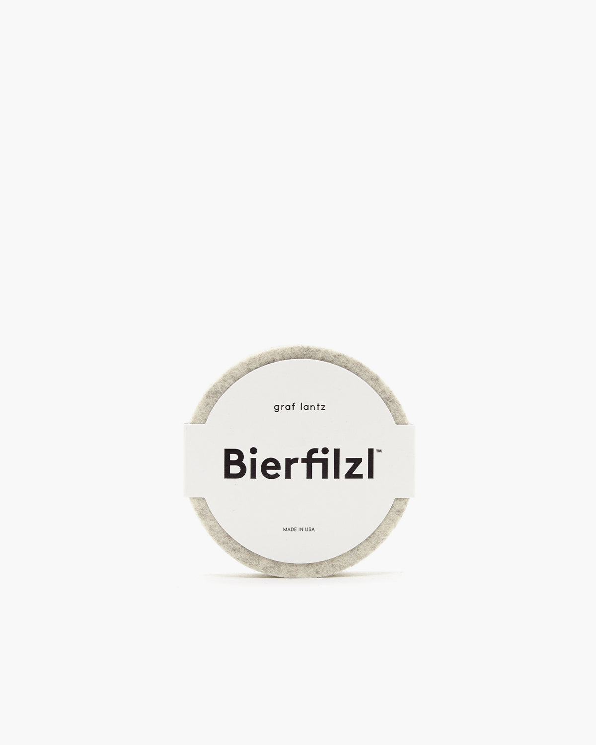 Bierfilzl Merino Wool Round Coaster Solid 4 Pack