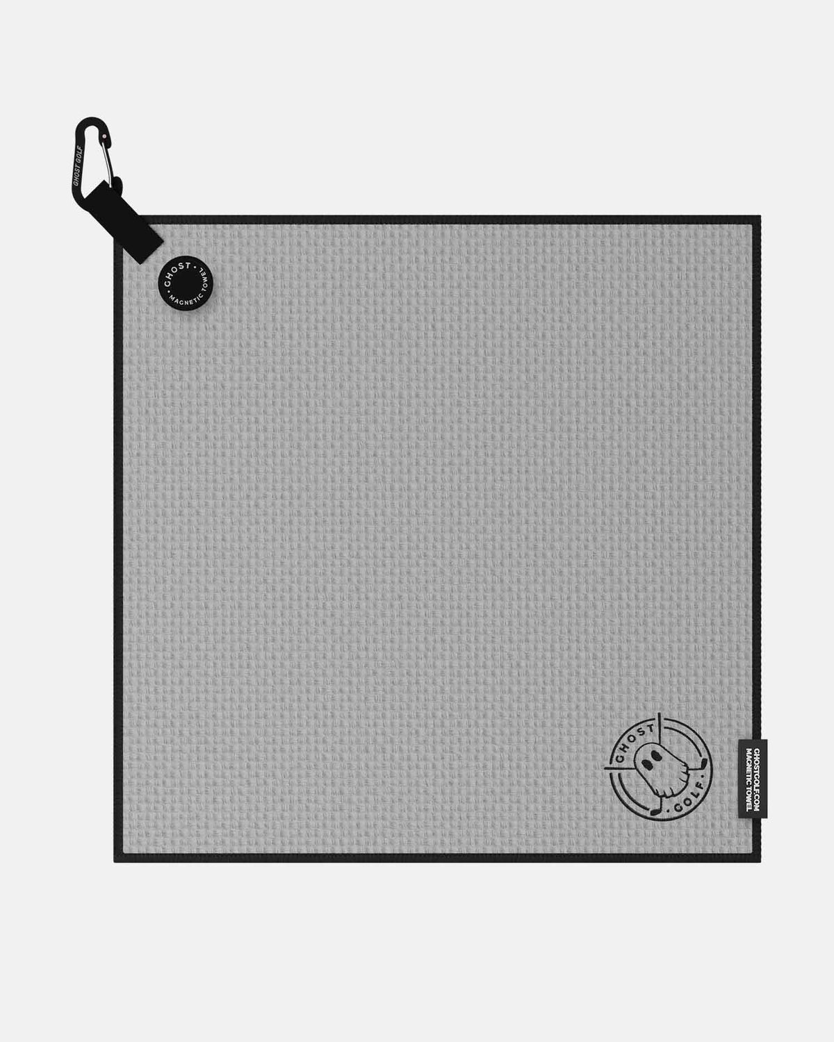 Greenside Towel with Magnet Patch and Carabiner Grey#color_grey