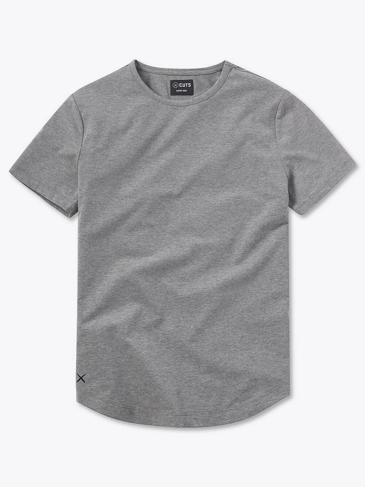 AO Curve-Hem Tee | Heather Grey Signature-fit PYCA Pro®