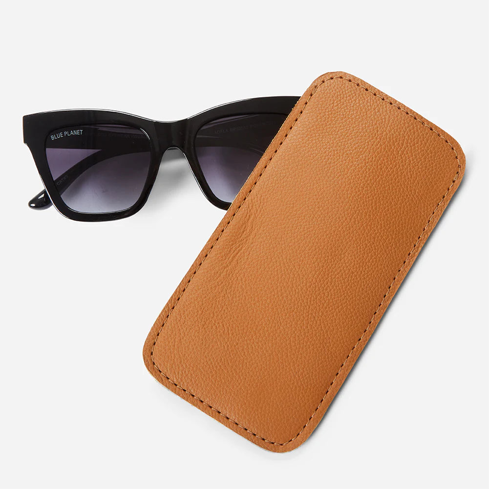 Hona Full-Grain Leather Sunglass Case