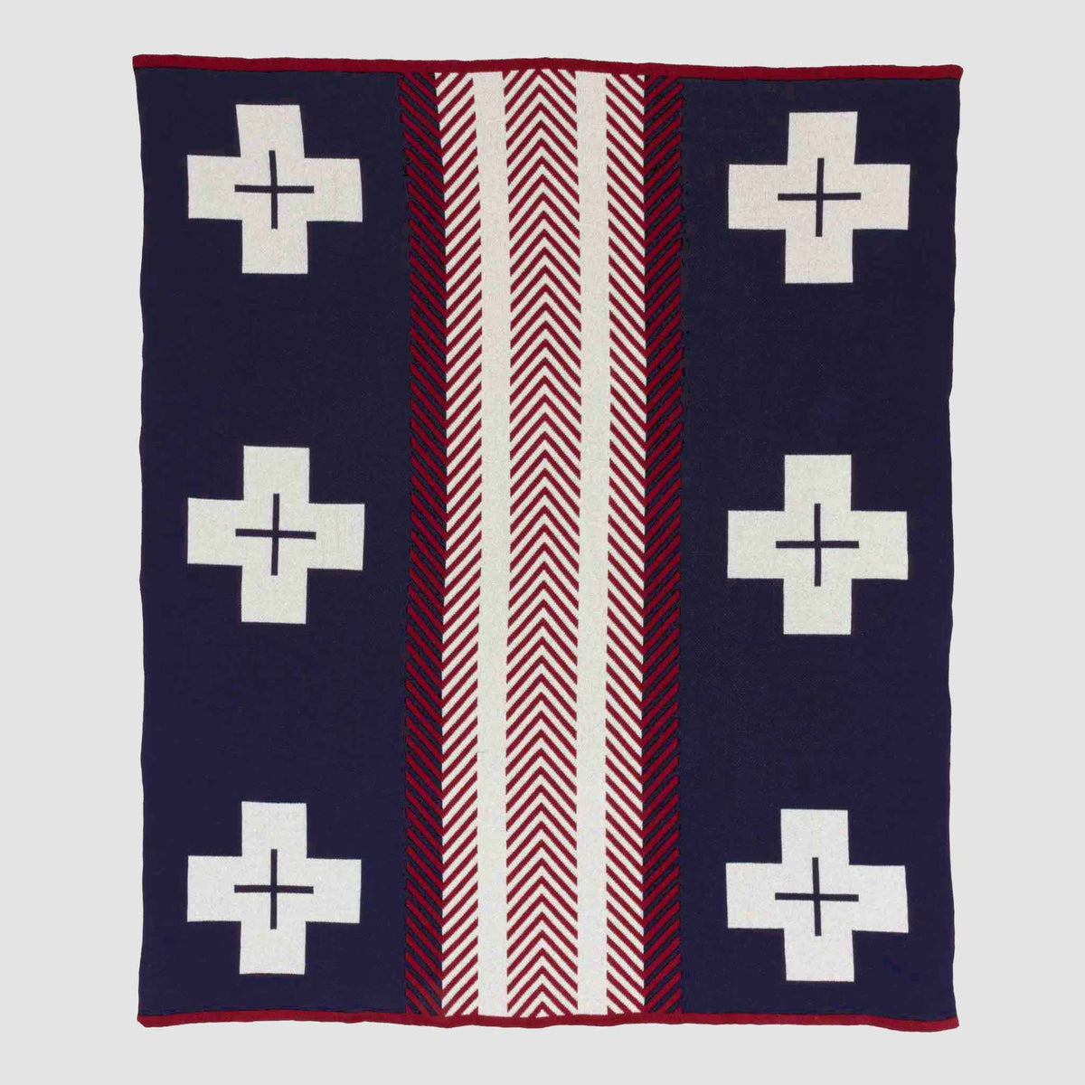 in2green Eco Throw Heritage Trail - Cotton Sustainable Knit Geometric Throw Blanket 601570195396 BL01XHT1
