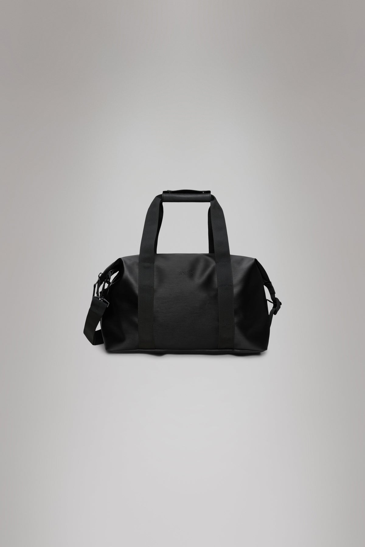 Rains Hilo Weekend Bag Small Weekender 84 Black Grain