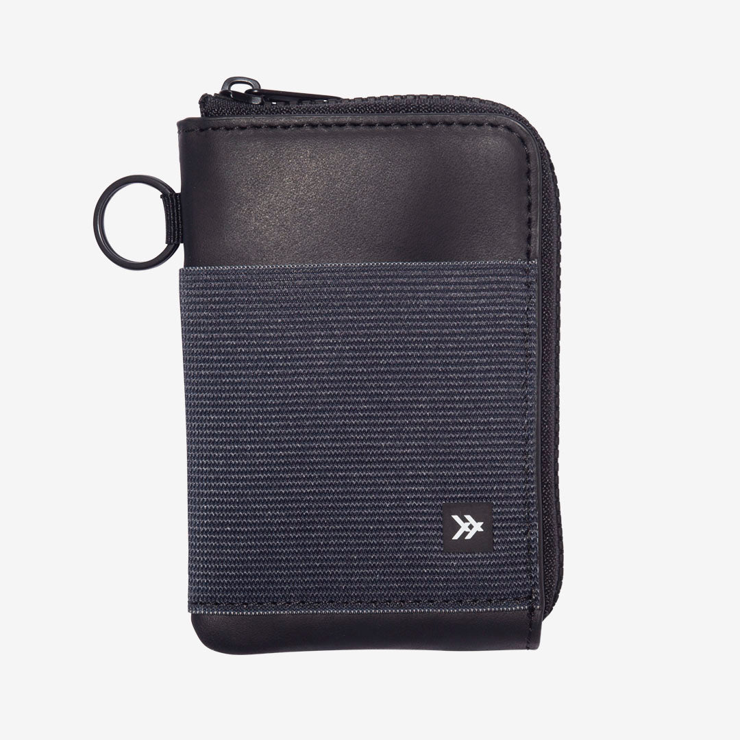 Leather Zip Wallet - Black - Thread®