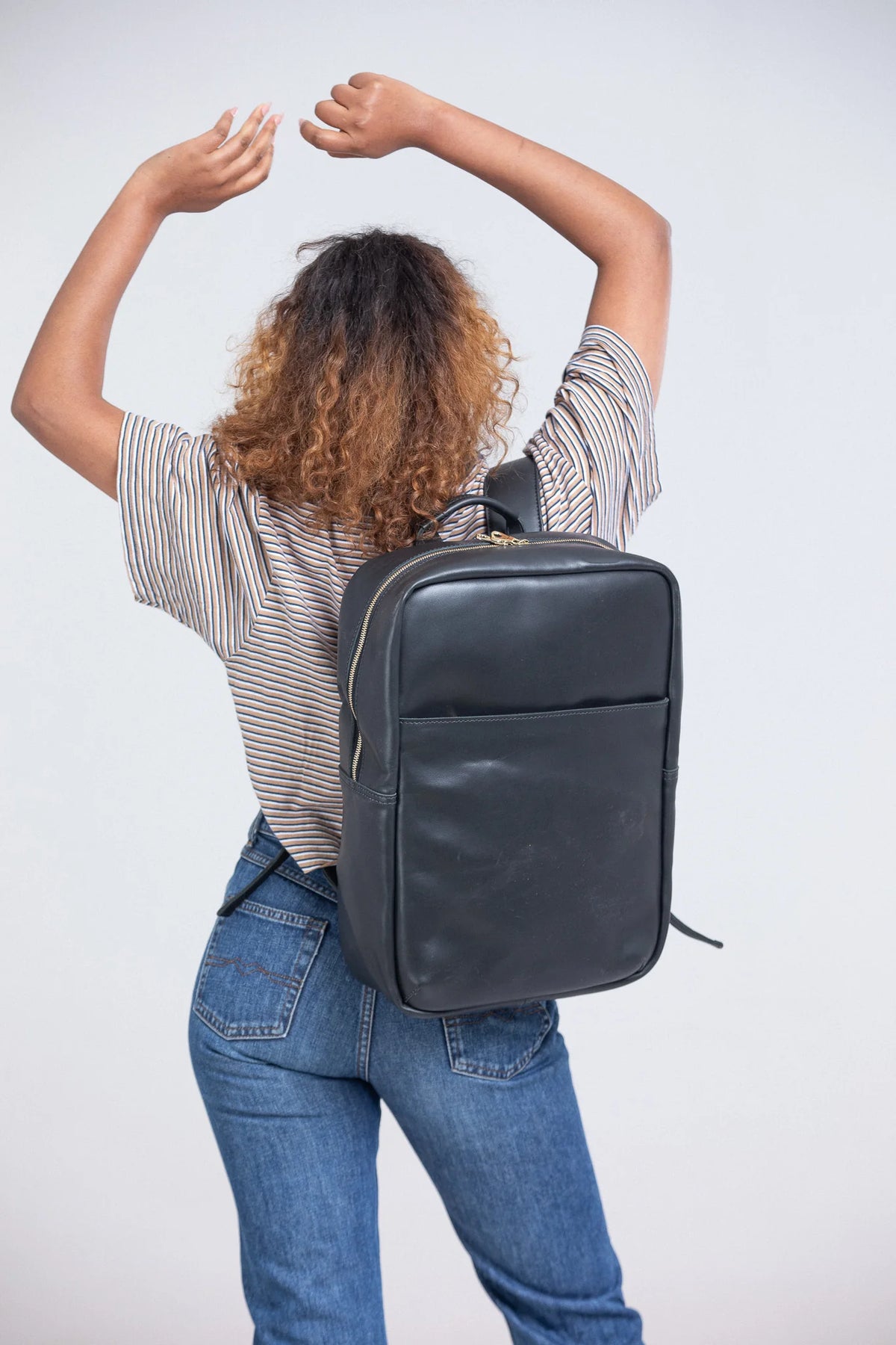 Mari Full-Grain Leather Backpack