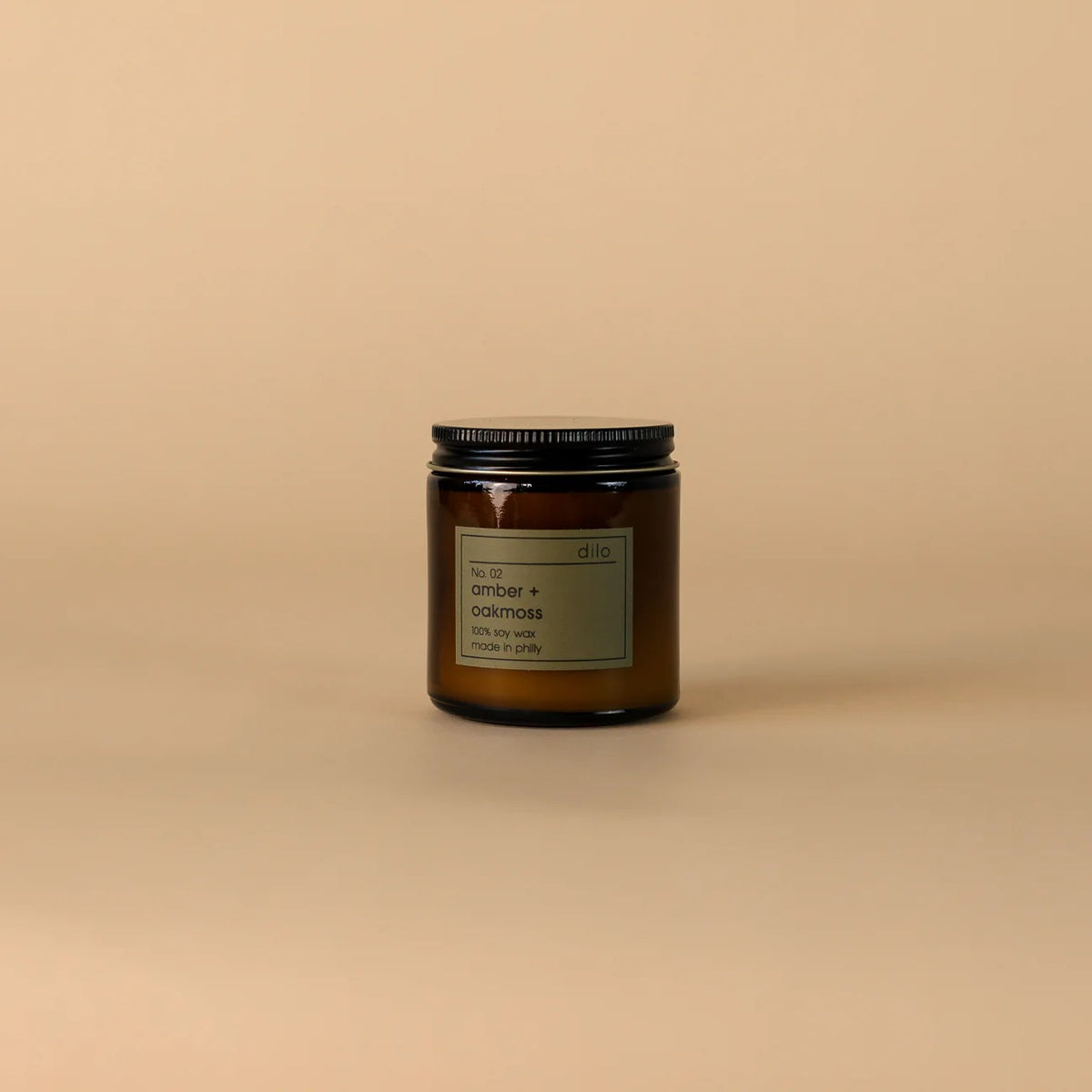 No. 02 Amber + Oakmoss- Amber Glass Collection
