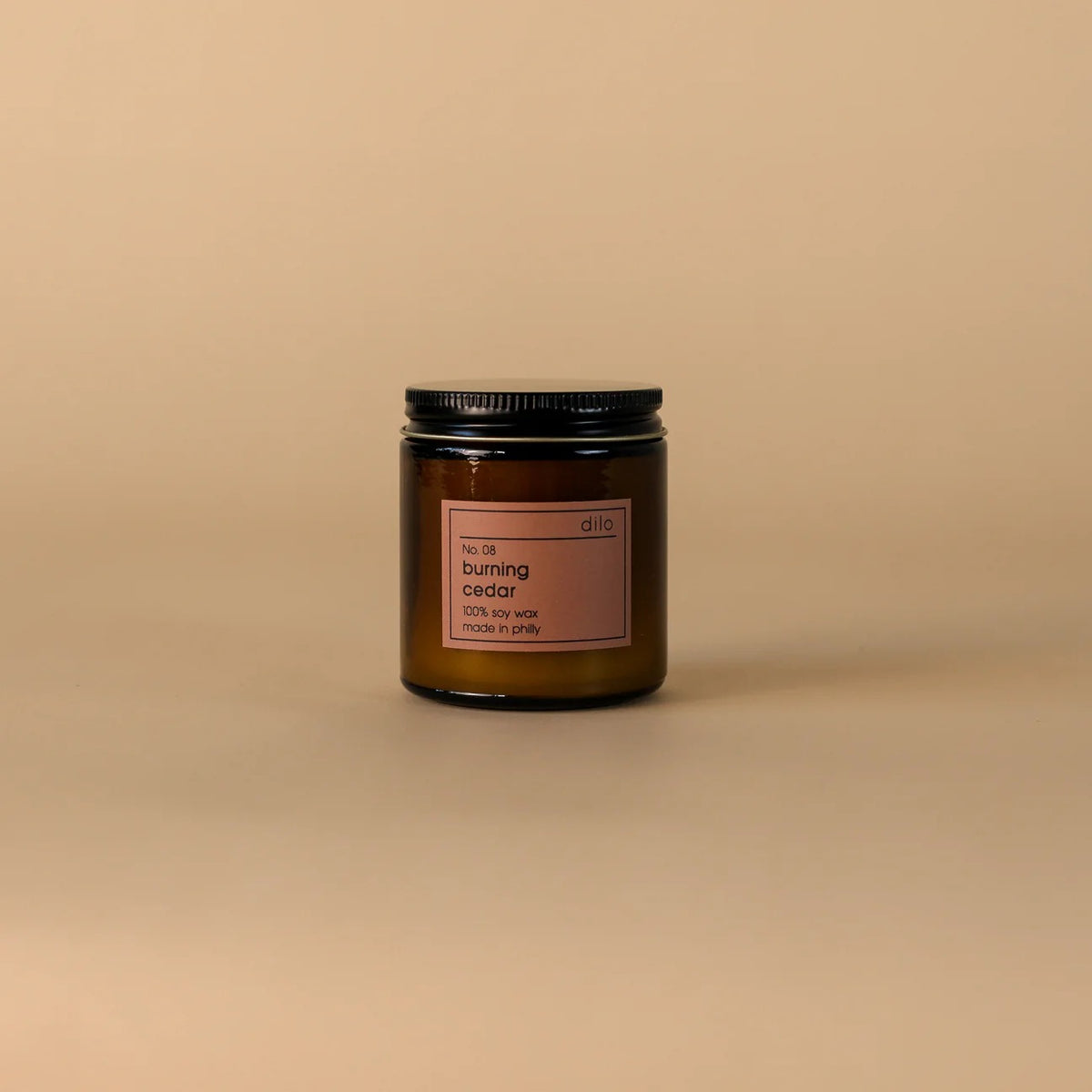 No. 08 Burning Cedar - Amber Glass Collection