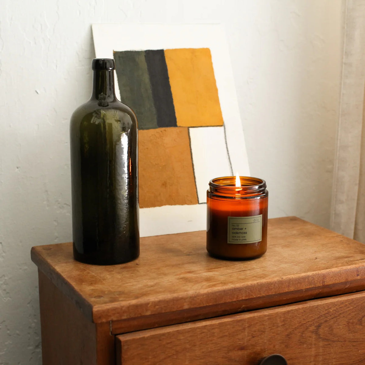 No. 02 Amber + Oakmoss- Amber Glass Collection