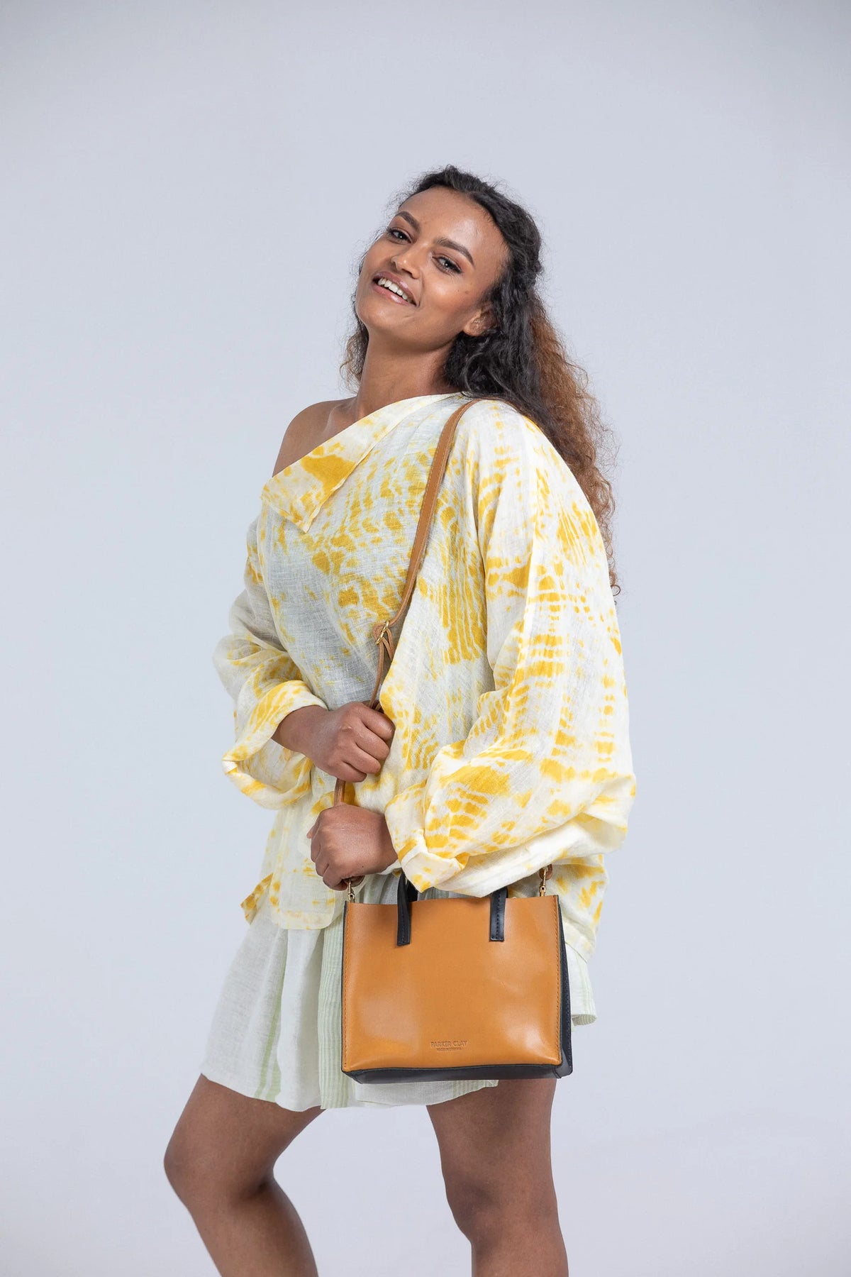 Avila Mini Leather Tote Bag