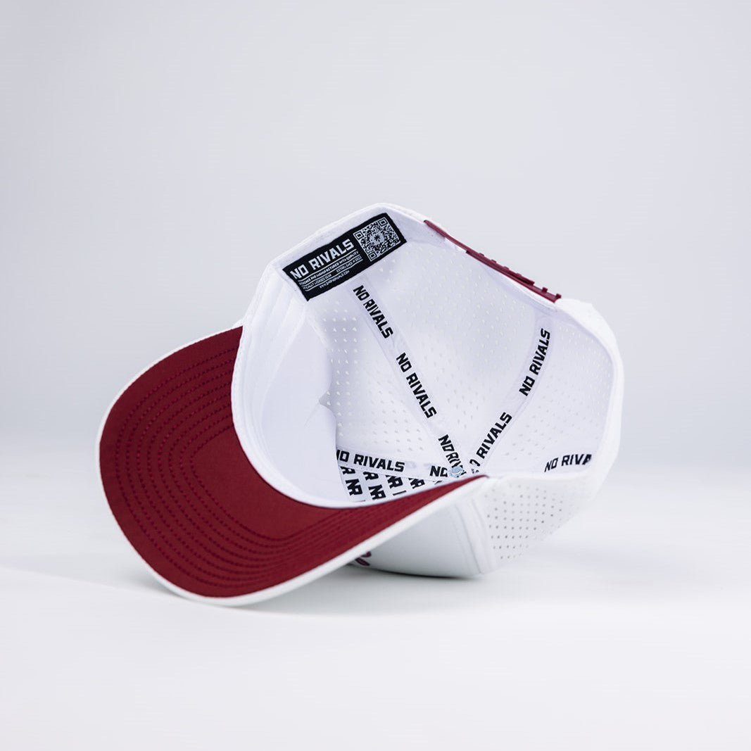 The No Rivals Arizona State Gameday Hat is a white snapback with a red cap detail—ideal for your next gameday outfit.