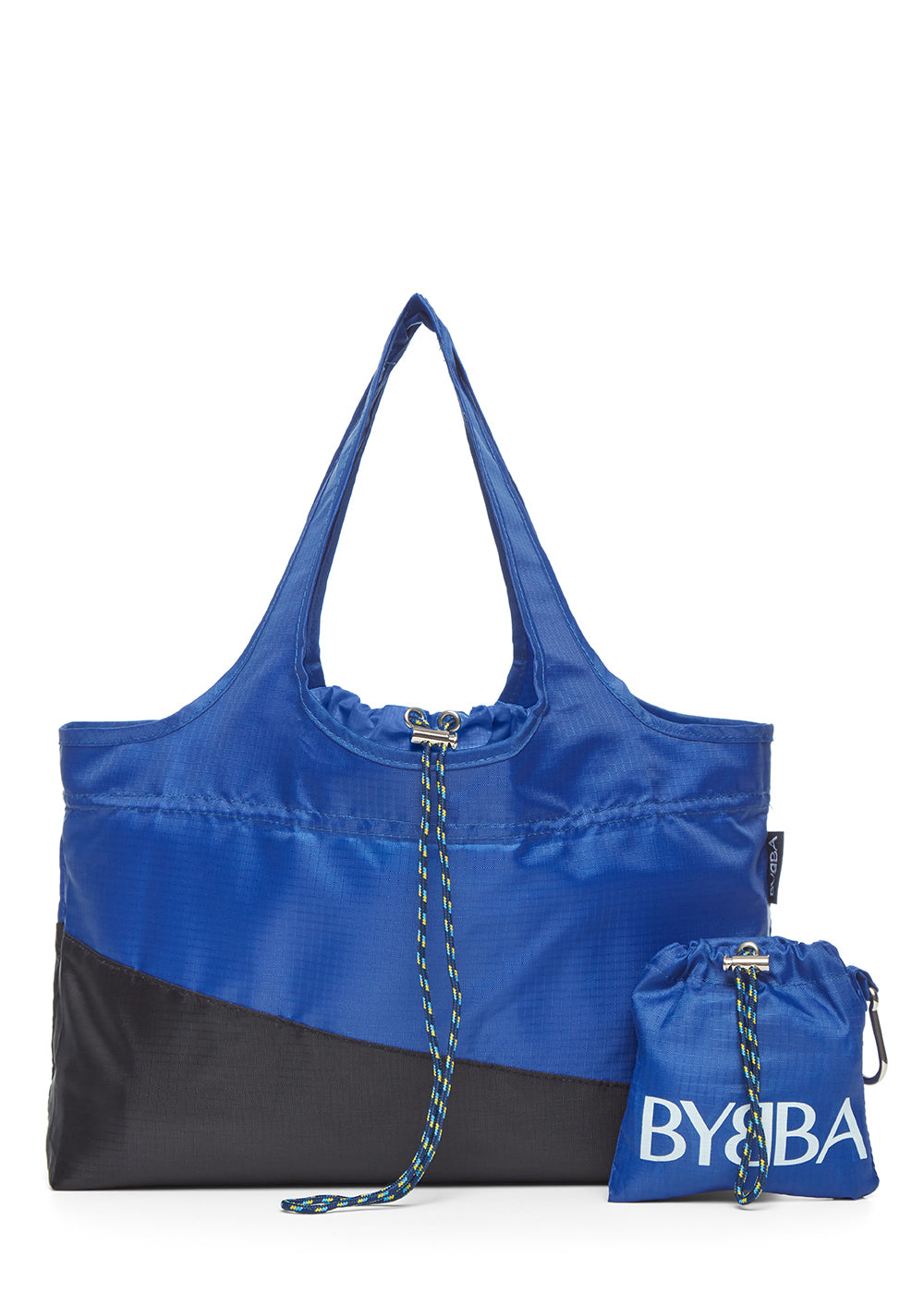 Deep blue travel bag with pouch