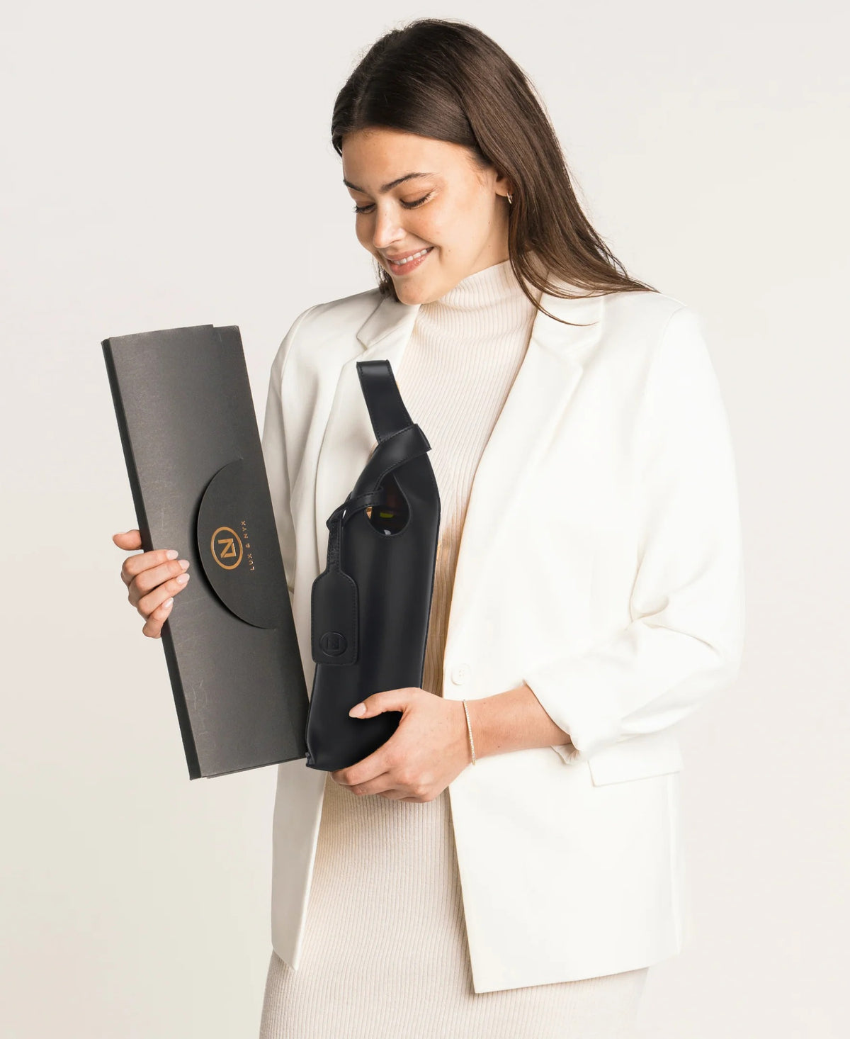 "Wine-down" Tote (Upcycled Leather)