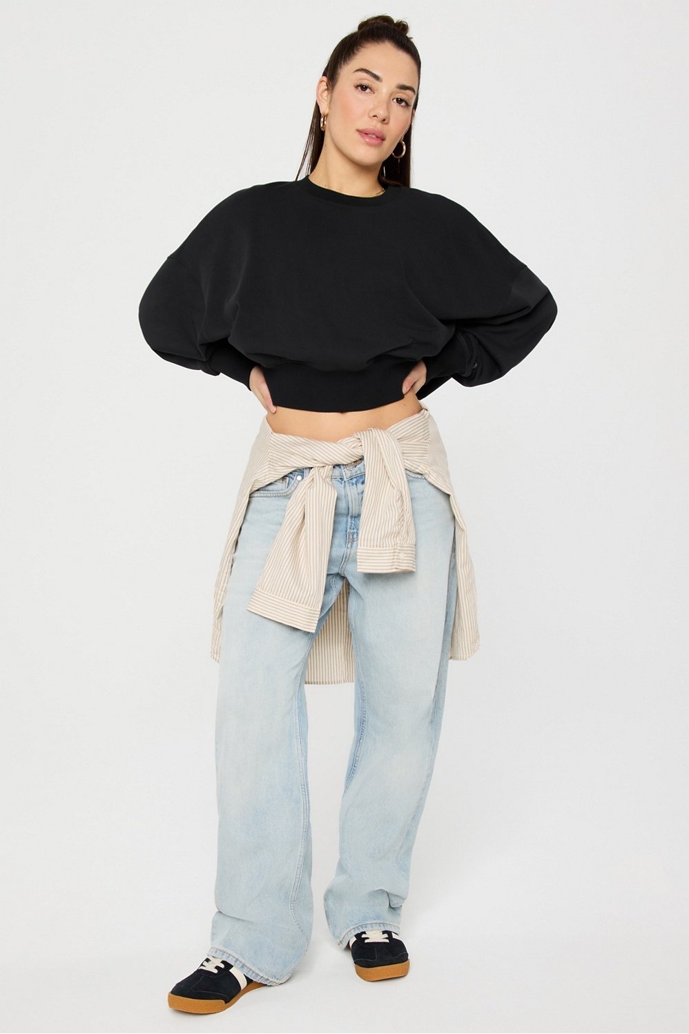 Year Round Terry Crew Neck Sweatshirt