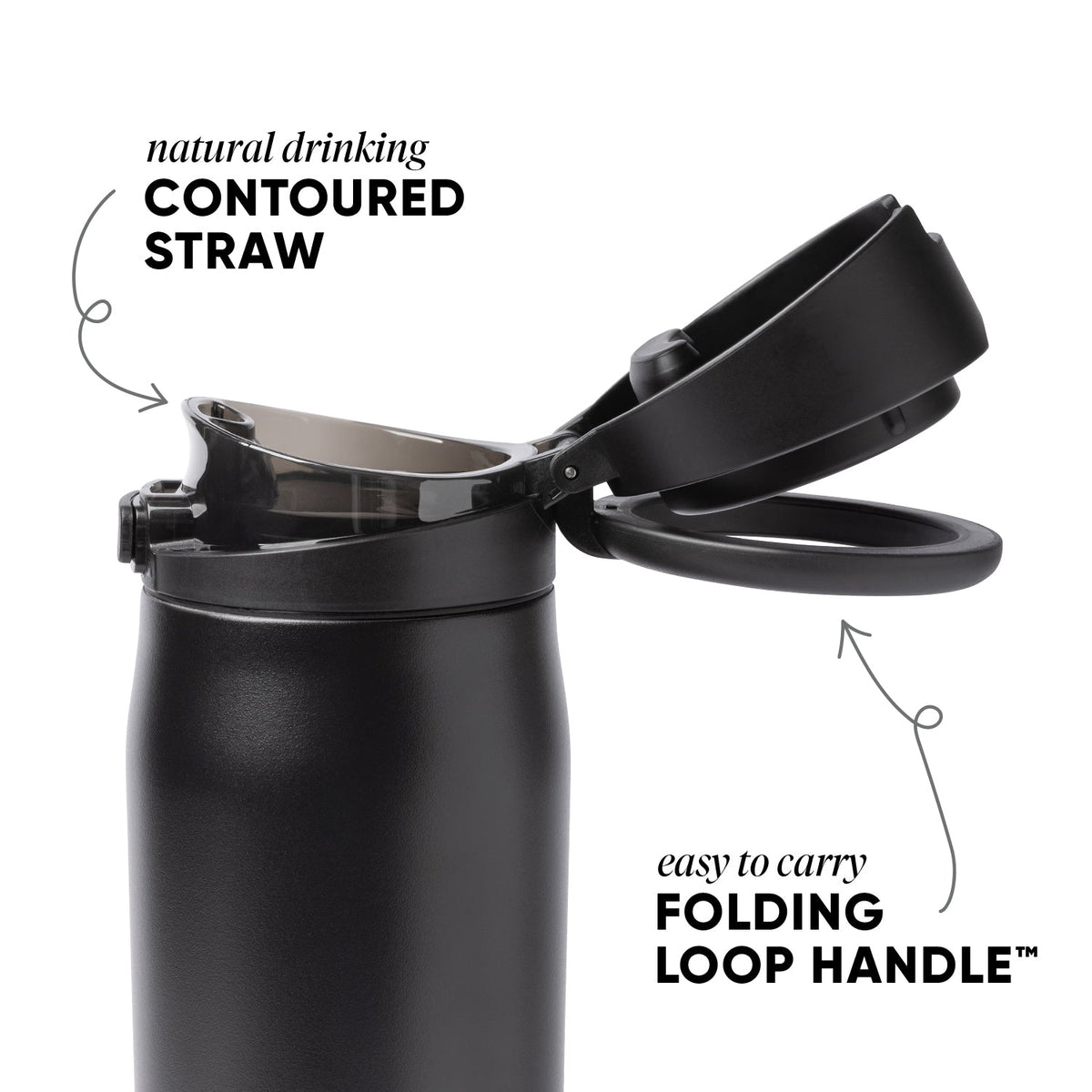Mesa Loop with Covered Spout - 24oz - Midnight Black
